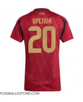 Günstige Belgien Lois Openda #20 Heimtrikot Damen EM 2024 Kurzarm